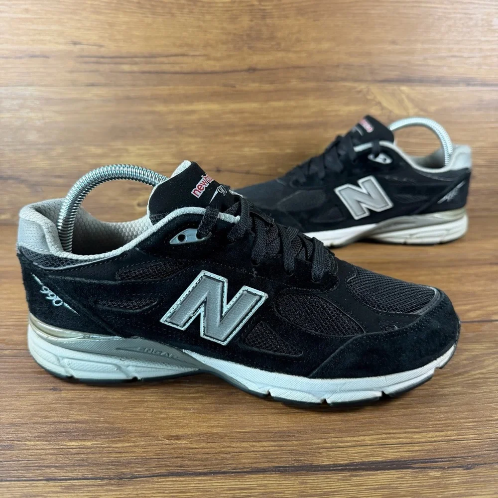 NEW BALANCE 990v3 Black Suede‎ Sneakers Men’s Size 7 Shoes